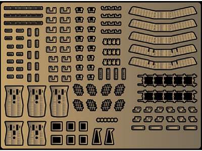 Toku-99 Ex-1 Photo-etched Parts For Ijn Heavy Cruiser Ibuki - zdjęcie 2