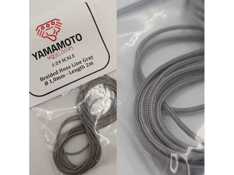 Braided Hose Linie Silver/Gray 1,0mm 2 M - zdjęcie 1 Braided Hose Linie Silver/Gray 1,0mm 2 M - zdjęcie 1