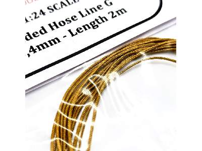 Braided Hose Line Gold 0,4mm 2m - zdjęcie 2