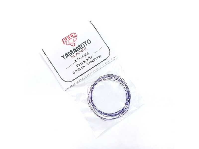 Purple Wire 0,3 Mm Lenght 1m - zdjęcie 1