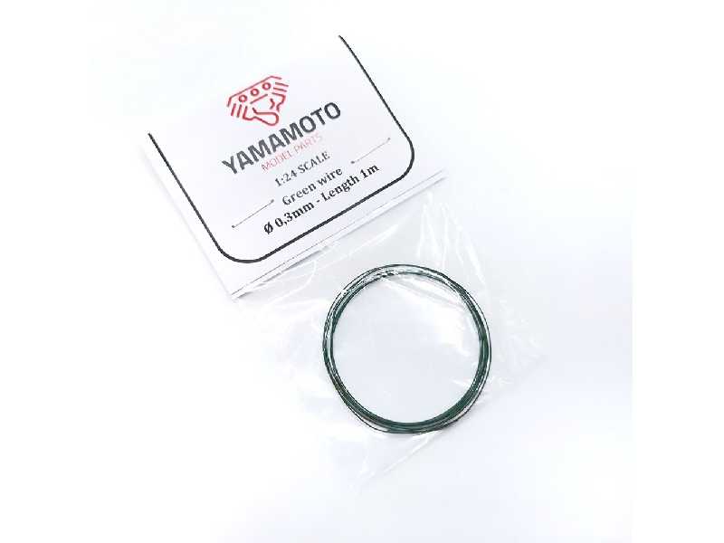 Green Wire 0,3mm Length 1m - zdjęcie 1