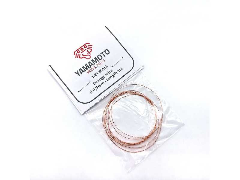 Orange Wire 0,3mm Lenght 1m - zdjęcie 1 Orange Wire 0,3mm Lenght 1m - zdjęcie 1