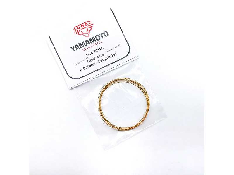 Gold Wire 0,3mm Length 1m - zdjęcie 1 Gold Wire 0,3mm Length 1m - zdjęcie 1