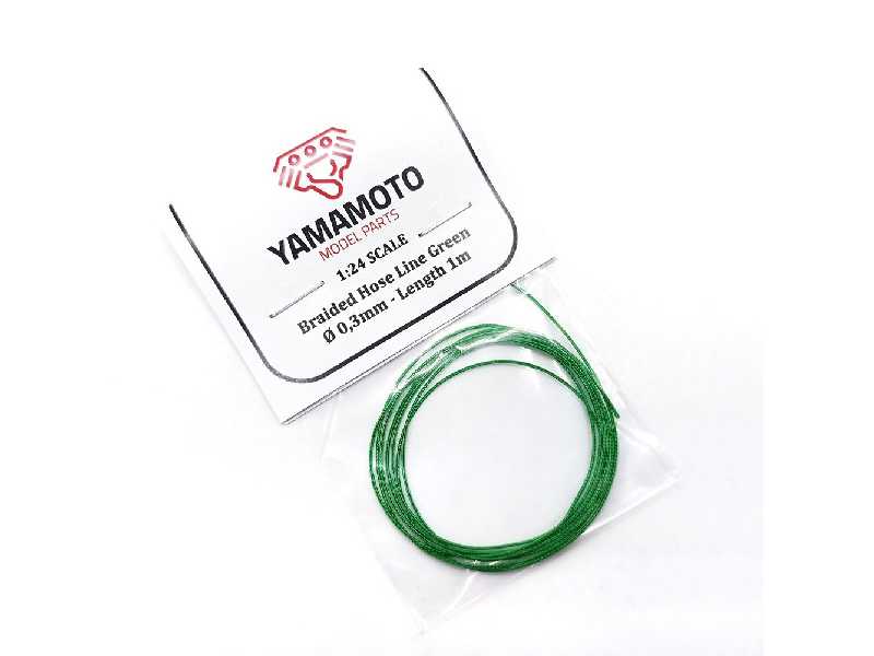 Braided Hose Line Green 0,3mm 1m - zdjęcie 1 Braided Hose Line Green 0,3mm 1m - zdjęcie 1