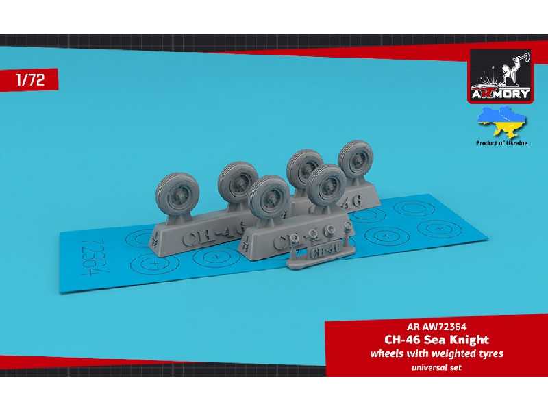 Ch-46 Sea Knight Wheels W/ Weighted Tyres - zdjęcie 1 Ch-46 Sea Knight Wheels W/ Weighted Tyres - zdjęcie 1