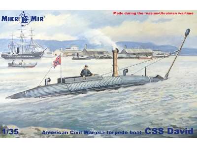 American Civil War - Era Torpedo Boat Css David - zdjęcie 1