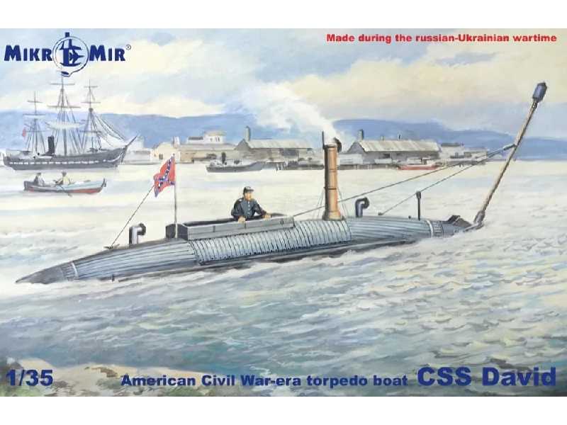 American Civil War - Era Torpedo Boat Css David - zdjęcie 1