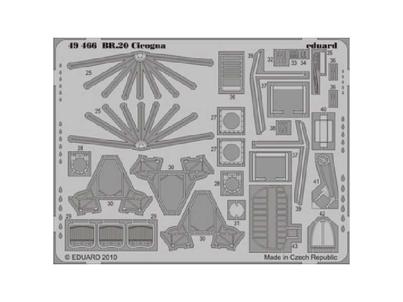 BR.20 Cicogna S. A. 1/48 - Pacific Coast - blaszki - zdjęcie 1 BR.20 Cicogna S. A. 1/48 - Pacific Coast - blaszki - zdjęcie 1