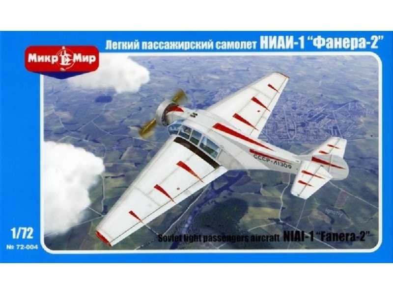 Soviet Light Passengers Aircraft Niai-1 Fanera-2 - zdjęcie 1 Soviet Light Passengers Aircraft Niai-1 Fanera-2 - zdjęcie 1