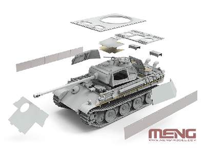 German Medium Tank Sd.Kfz.171 Panther Ausf.G Early/Ausf.G With Air Defence Armor - zdjęcie 2