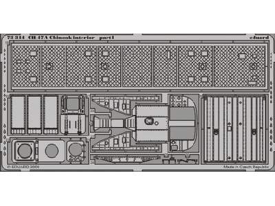  CH-47A Chinook interior S. A. 1/72 - Trumpeter - blaszki - zdjęcie 3