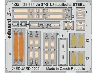 Ju 87G-1/2 seatbelts STEEL 1/35 - BORDER MODEL - zdjęcie 1