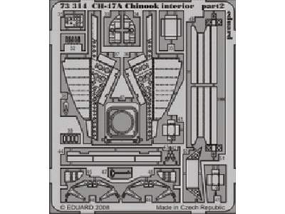  CH-47A Chinook interior S. A. 1/72 - Trumpeter - blaszki - zdjęcie 4