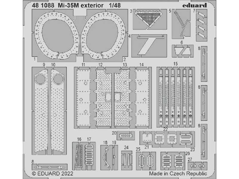 Mi-35M exterior 1/48 - ZVEZDA - zdjęcie 1