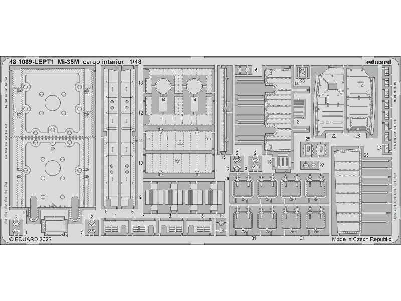 Mi-35M cargo interior 1/48 - ZVEZDA - zdjęcie 1