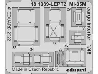 Mi-35M cargo interior 1/48 - ZVEZDA - zdjęcie 2