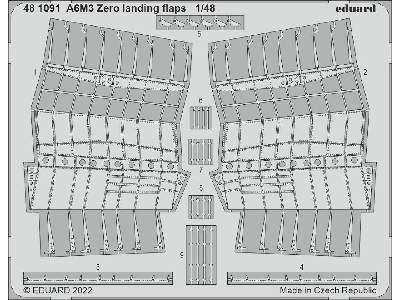 A6M3 Zero landing flaps 1/48 - EDUARD - zdjęcie 1