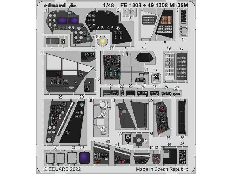 Mi-35M interior 1/48 - ZVEZDA - zdjęcie 1