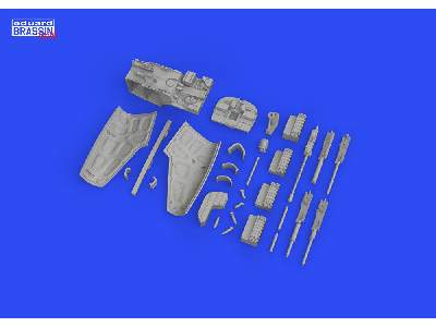 P-38J nose gun bay PRINT 1/48 - TAMIYA - zdjęcie 3