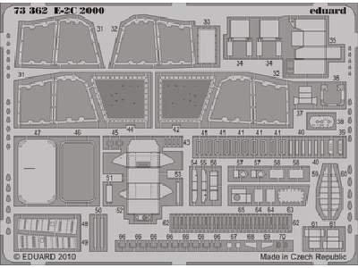  E-2C 2000 S. A. 1/72 - Hasegawa - blaszki - zdjęcie 1