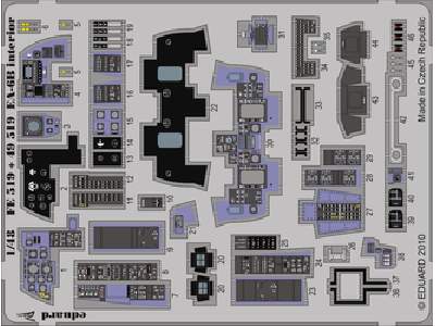  EA-6B interior S. A. 1/48 - Kinetic - blaszki - zdjęcie 1