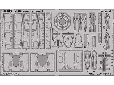  F-100F exterior 1/48 - Trumpeter - blaszki - zdjęcie 2