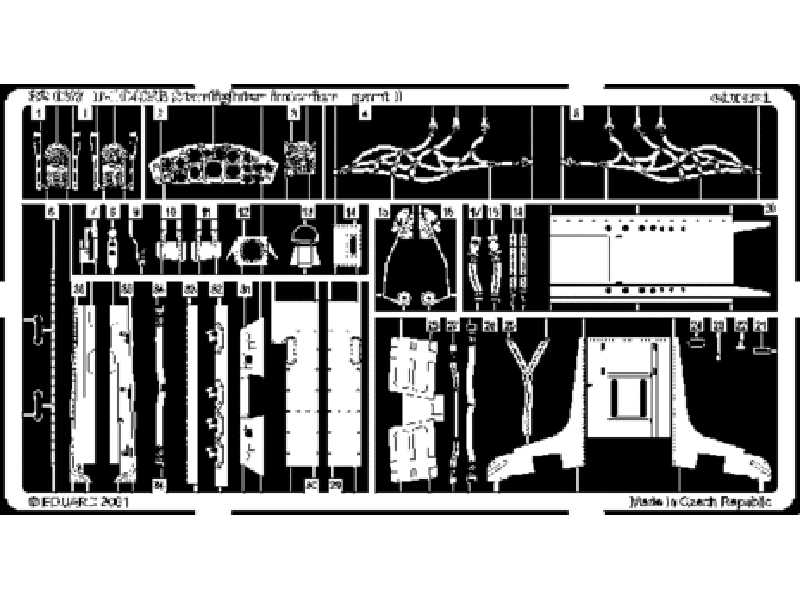  F-104S/ G interior 1/32 - Hasegawa - blaszki - zdjęcie 1