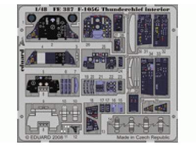  F-105G interior S. A. 1/48 - Monogram - blaszki - zdjęcie 1