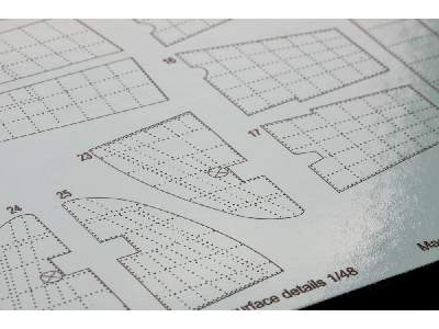 P-38J raised rivets & surface details 1/48 - Tamiya - zdjęcie 6