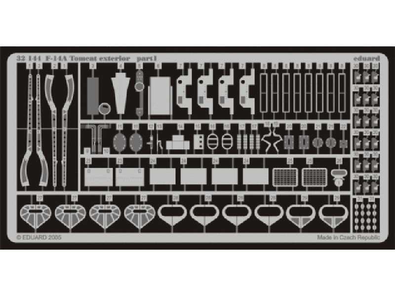 F-14A exterior 1/32 - Tamiya - blaszki - zdjęcie 1 F-14A exterior 1/32 - Tamiya - blaszki - zdjęcie 1