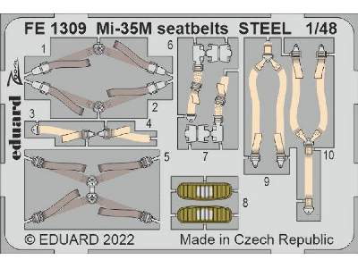 Mi-35M seatbelts STEEL 1/48 - ZVEZDA - zdjęcie 1