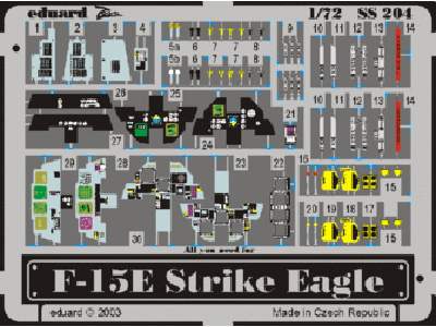  F-15E 1/72 - Hasegawa - blaszki - zdjęcie 1