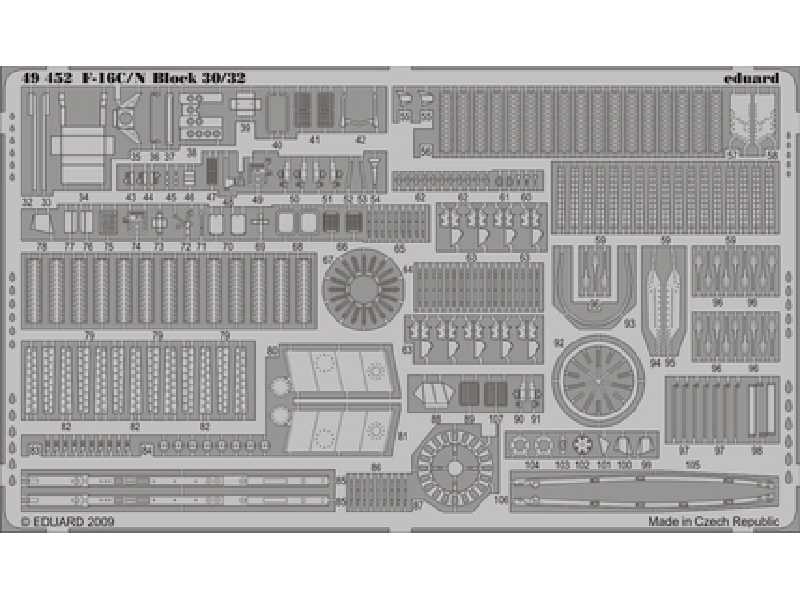 F-16C/ N Block 30/32 S. A. 1/48 - Tamiya - blaszki - zdjęcie 1 F-16C/ N Block 30/32 S. A. 1/48 - Tamiya - blaszki - zdjęcie 1