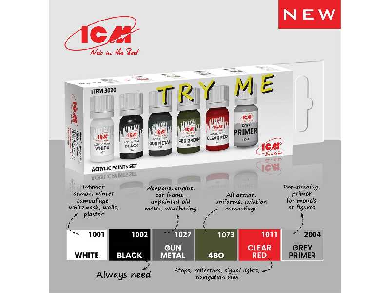 Acrylic Paint Set "Try Me" - zdjęcie 1 Acrylic Paint Set "Try Me" - zdjęcie 1