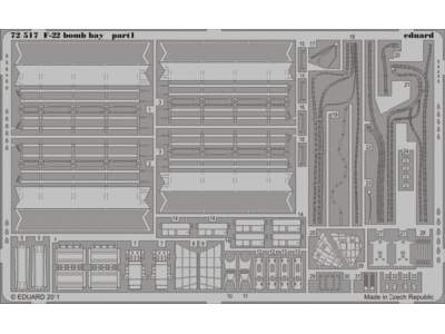  F-22 bomb bay 1/72 - Fujimi - blaszki - zdjęcie 1