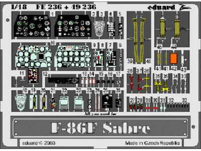  F-86F 1/48 - Hasegawa - blaszki - zdjęcie 1