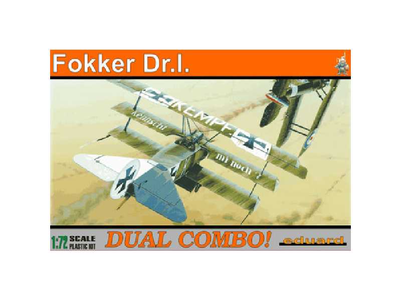 Fokker Dr. I DUAL COMBO 1/72 - samolot - zdjęcie 1 Fokker Dr. I DUAL COMBO 1/72 - samolot - zdjęcie 1