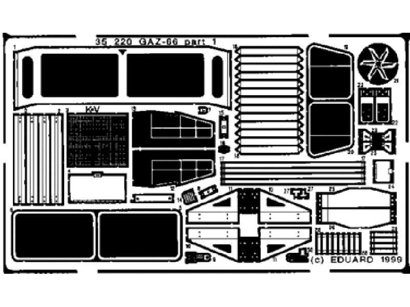 GAZ-66 1/35 - Scale - blaszki - zdjęcie 1 GAZ-66 1/35 - Scale - blaszki - zdjęcie 1