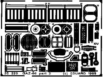  GAZ-66 1/35 - Scale - blaszki - zdjęcie 3