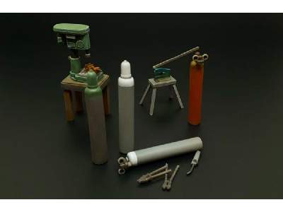 Bench Drill-lever Shears-oxy Acetylene Bottles - zdjęcie 1