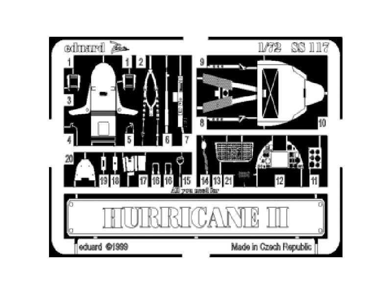  Hurricane Mk. II 1/72 - Revell - blaszki - zdjęcie 1