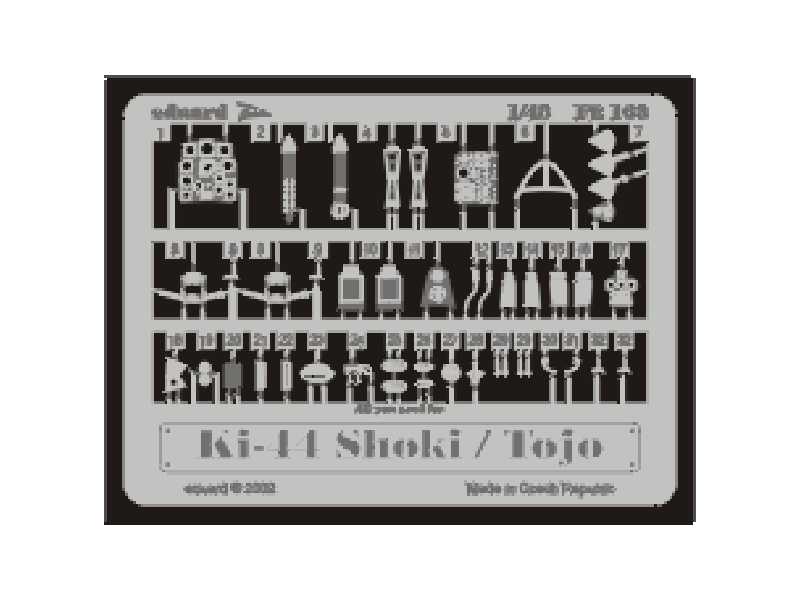 Ki-44 Tojo 1/48 - Hasegawa - blaszki - zdjęcie 1 Ki-44 Tojo 1/48 - Hasegawa - blaszki - zdjęcie 1