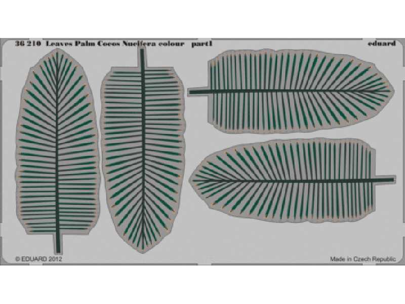 Leaves Palm Cocos Nucifera colour 1/35 - blaszki - zdjęcie 1 Leaves Palm Cocos Nucifera colour 1/35 - blaszki - zdjęcie 1