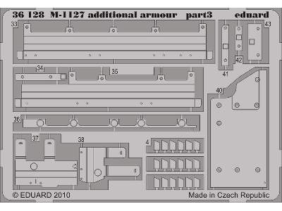  M-1127 additional armour 1/35 - Trumpeter - blaszki - zdjęcie 4