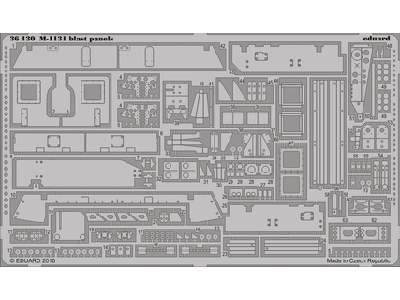  M-1131 blast panels 1/35 - Trumpeter - blaszki - zdjęcie 1