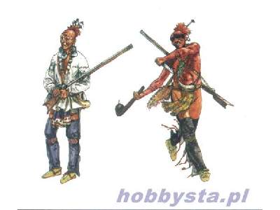 Figurki - Wojownicy indiańscy - Wojna o niepodległość US. - zdjęcie 1