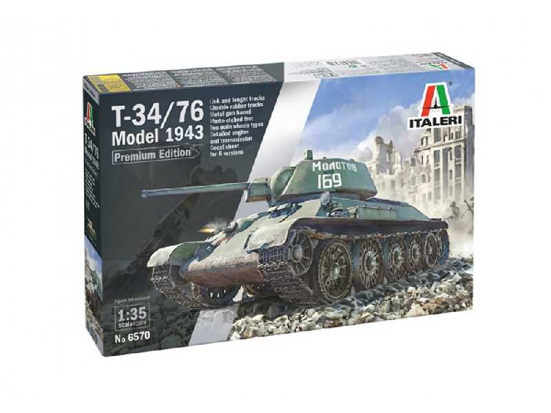 T-34/76 Model 1943 - wczesna wesja - edycja Premium - zdjęcie 1 T-34/76 Model 1943 - wczesna wesja - edycja Premium - zdjęcie 1