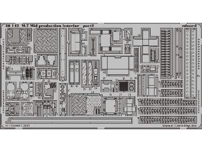  M-7 Mid production interior 1/35 - Dragon - blaszki - zdjęcie 2