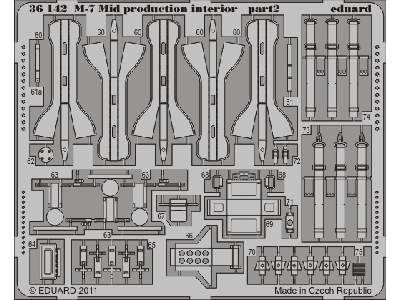  M-7 Mid production interior 1/35 - Dragon - blaszki - zdjęcie 3