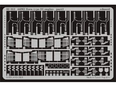  A6M2 Zero type 21 engine 1/32 - Tamiya - blaszki - zdjęcie 2